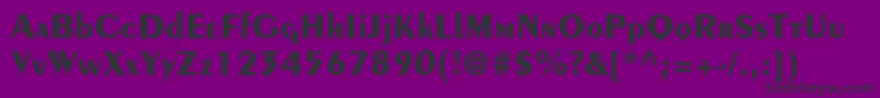 PeignotltstdBold Font – Black Fonts on Purple Background
