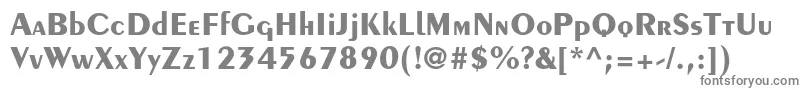 PeignotltstdBold Font – Gray Fonts on White Background