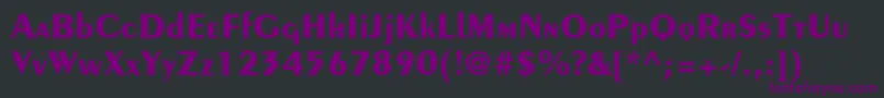 PeignotltstdBold Font – Purple Fonts on Black Background