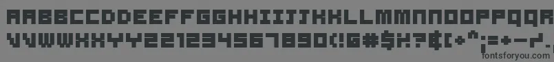 Samsb Font – Black Fonts on Gray Background