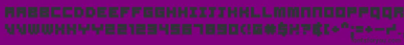フォントSamsb – 紫の背景に黒い文字
