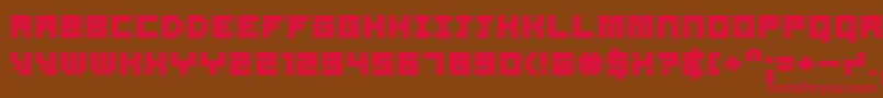 Samsb Font – Red Fonts on Brown Background