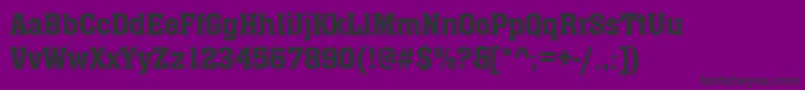 MgiArchonDemibold Font – Black Fonts on Purple Background