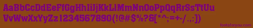 Шрифт MgiArchonDemibold – фиолетовые шрифты на коричневом фоне