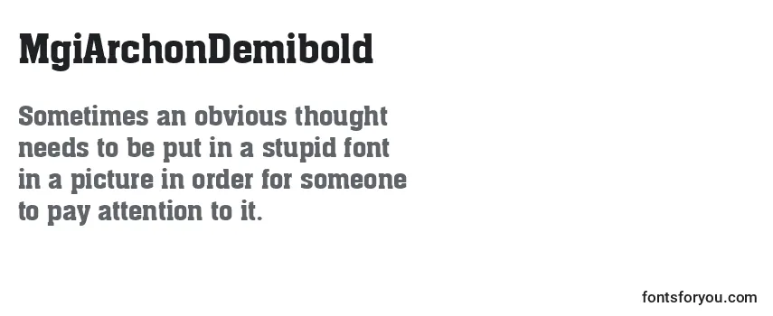 MgiArchonDemibold Font