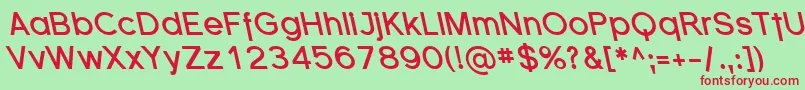 FlorencesansRevBoldItalic Font – Red Fonts on Green Background