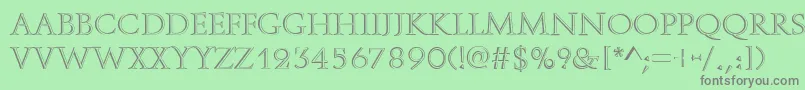 fuente OpenfaceRegular – Fuentes Grises Sobre Fondo Verde