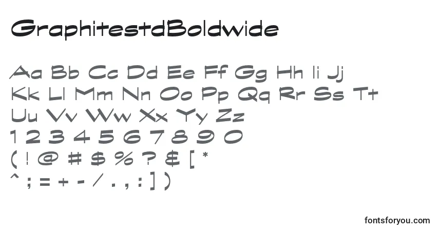 GraphitestdBoldwideフォント–アルファベット、数字、特殊文字