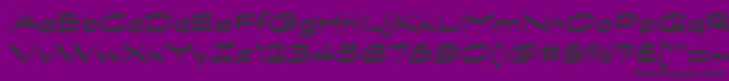 GraphitestdBoldwide Font – Black Fonts on Purple Background