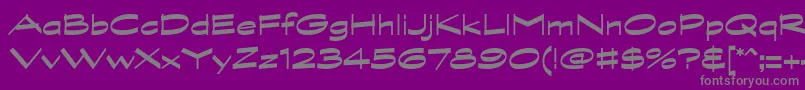 GraphitestdBoldwide Font – Gray Fonts on Purple Background