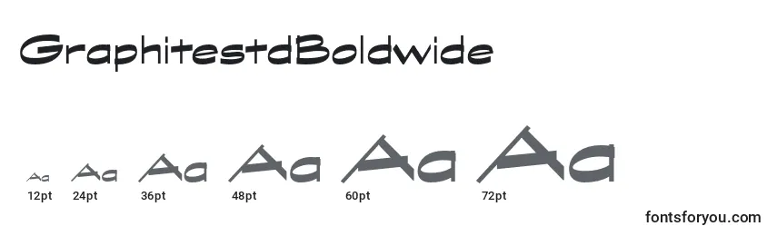 Размеры шрифта GraphitestdBoldwide