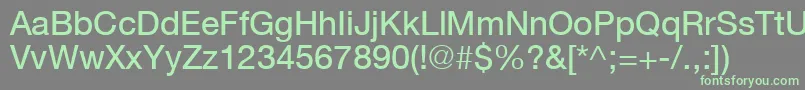 Heavenetica5pSbldsh Font – Green Fonts on Gray Background