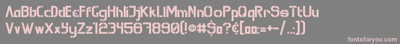 MuraKnockoutRegular Font – Pink Fonts on Gray Background