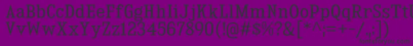 KingsbridgeScBk Font – Black Fonts on Purple Background