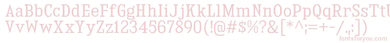 KingsbridgeScBk Font – Pink Fonts on White Background