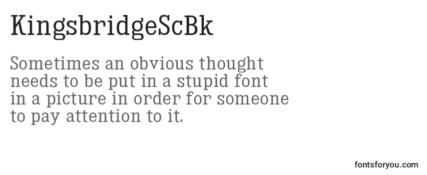 KingsbridgeScBk Font