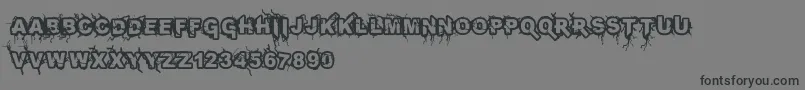 Infected Font – Black Fonts on Gray Background