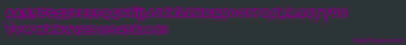 Infected Font – Purple Fonts on Black Background