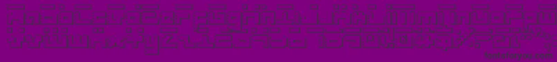 Шрифт RoidRageShadow – чёрные шрифты на фиолетовом фоне