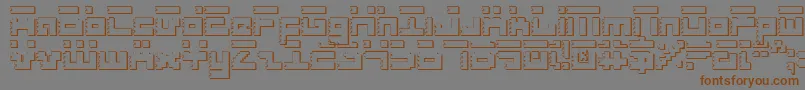RoidRageShadow Font – Brown Fonts on Gray Background