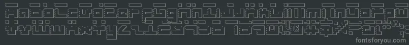 RoidRageShadow Font – Gray Fonts on Black Background