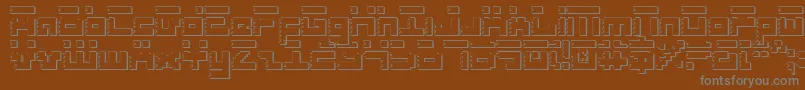 Шрифт RoidRageShadow – серые шрифты на коричневом фоне