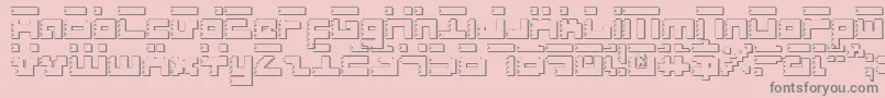 RoidRageShadow Font – Gray Fonts on Pink Background