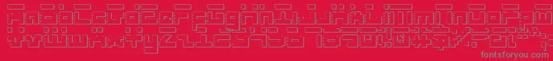 RoidRageShadow Font – Gray Fonts on Red Background