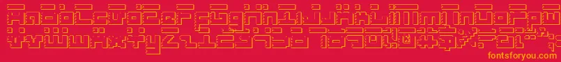 RoidRageShadow Font – Orange Fonts on Red Background