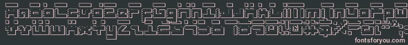 フォントRoidRageShadow – 黒い背景にピンクのフォント