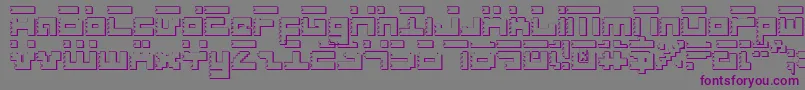 Шрифт RoidRageShadow – фиолетовые шрифты на сером фоне