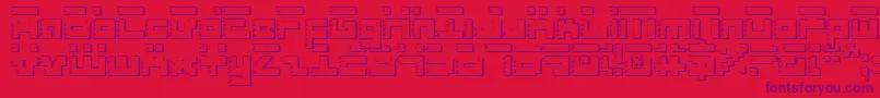 RoidRageShadow Font – Purple Fonts on Red Background