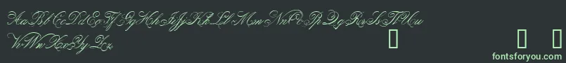 Belphebe Font – Green Fonts on Black Background