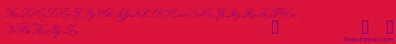 Belphebe Font – Purple Fonts on Red Background