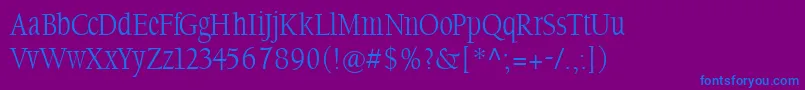 Steepoldstyle Font – Blue Fonts on Purple Background