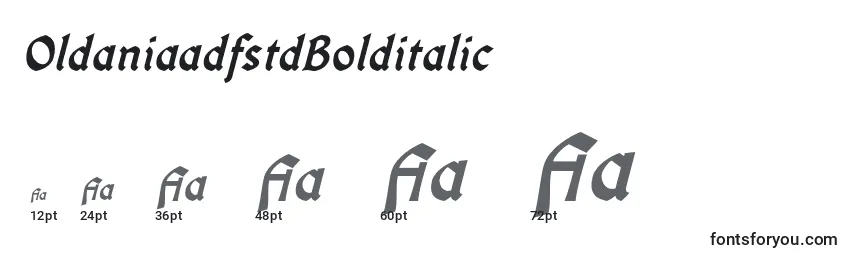 OldaniaadfstdBolditalic Font Sizes