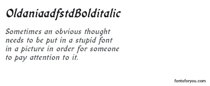 OldaniaadfstdBolditalic Font