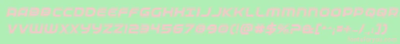 Fedserviceacadital Font – Pink Fonts on Green Background