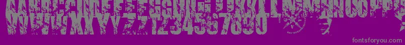 PromsesBrokenDream1 Font – Gray Fonts on Purple Background