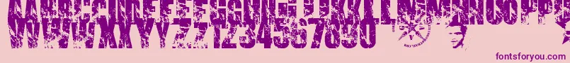 PromsesBrokenDream1 Font – Purple Fonts on Pink Background