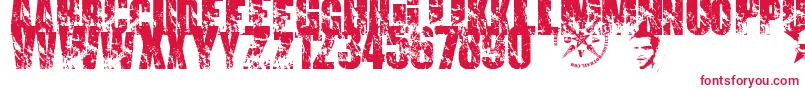 PromsesBrokenDream1-Schriftart – Rote Schriften auf weißem Hintergrund