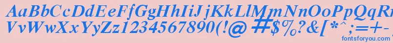 Respect9 Font – Blue Fonts on Pink Background