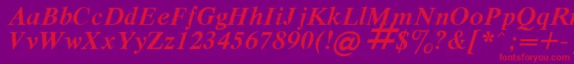 Respect9 Font – Red Fonts on Purple Background
