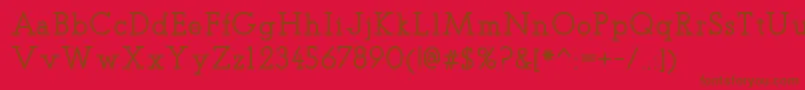 TeletexMedium Font – Brown Fonts on Red Background