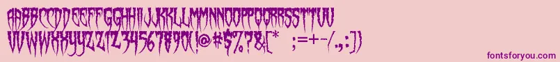 Spiderfingers Font – Purple Fonts on Pink Background