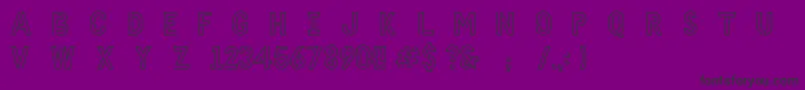 HellodenverdisplayregularV1.6 Font – Black Fonts on Purple Background