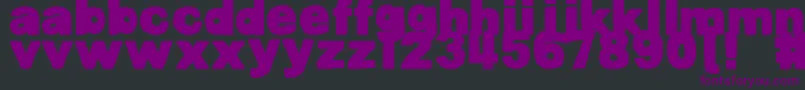 DjbBellyButtonInnie Font – Purple Fonts on Black Background