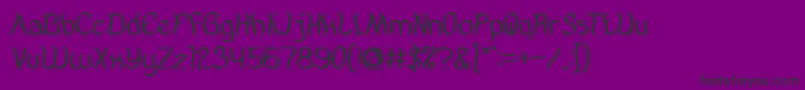 AmazingSymphonyBold-Schriftart – Schwarze Schriften auf violettem Hintergrund