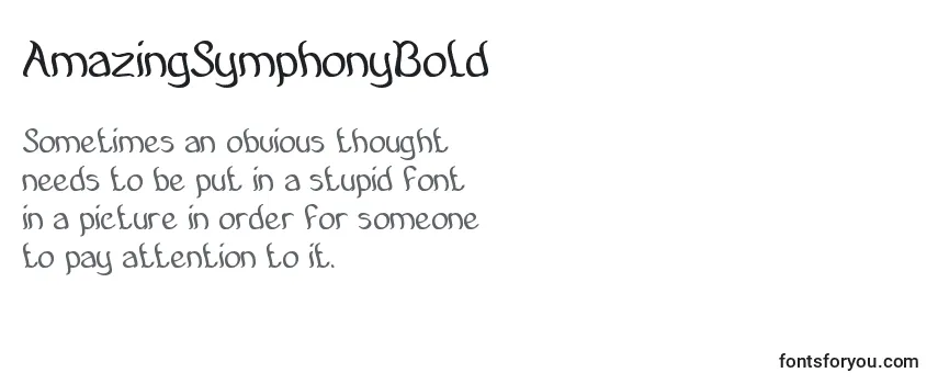 AmazingSymphonyBold Font