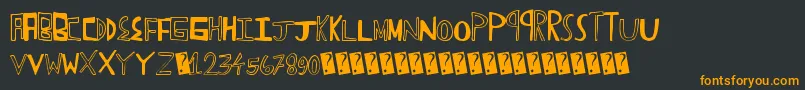 Funtrucks Font – Orange Fonts on Black Background